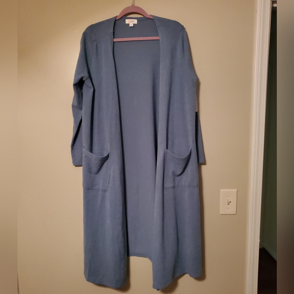 Lularoe Sarah, NWT, Heather Blue, size Large